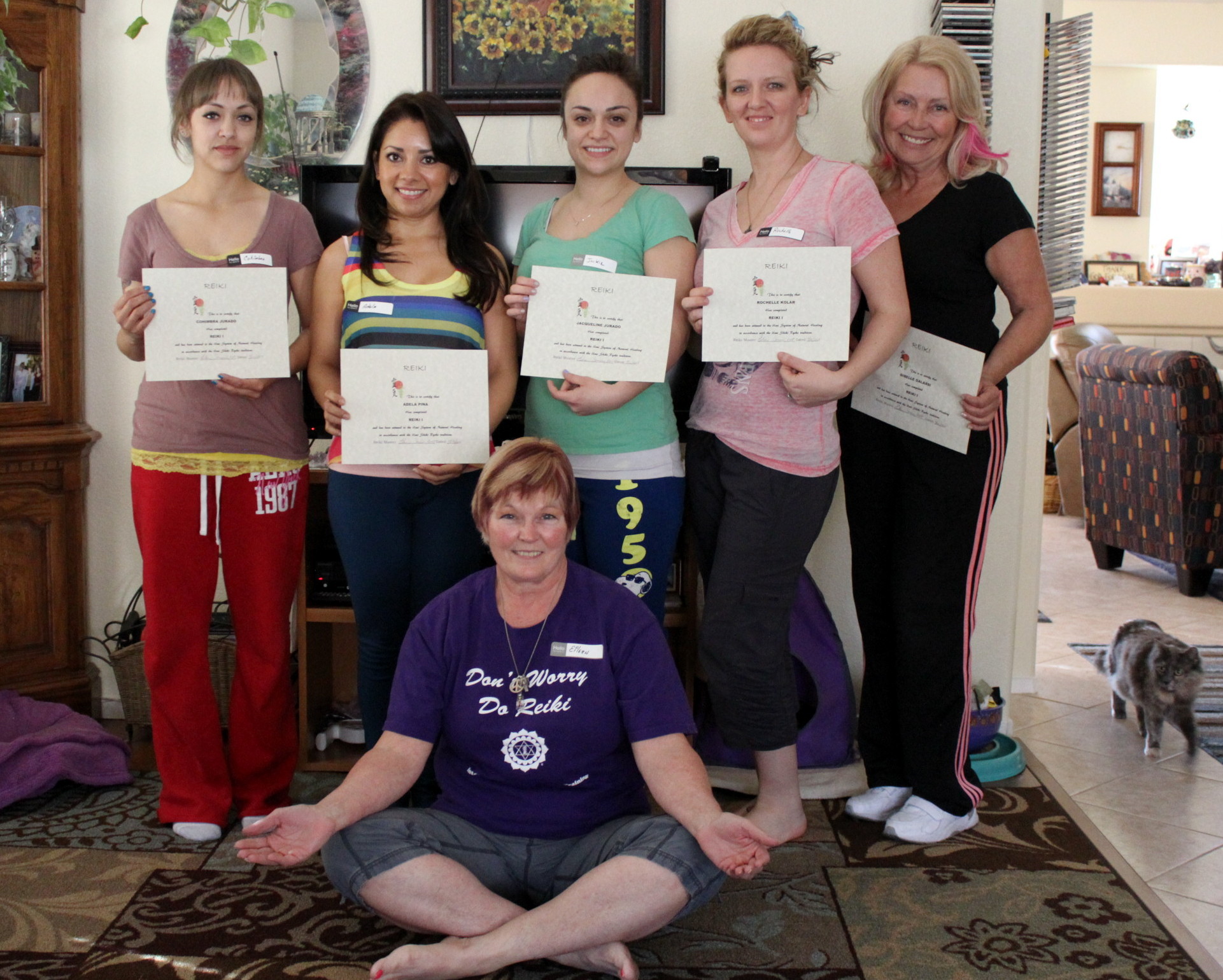 Reiki 1 Certification Class Las Vegas with Reiki Master Eileen at Anne Penman Reiki Las Vegas 2013